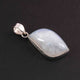 1Pc Genuine and Rare Rainbow Moonstone Fancy Shape Pendant - 925 Sterling Silver - Gemstone Pendant SJ324 - Tucson Beads