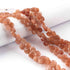 1 Strand Peach Moon Stone Faceted  Heart  Shape Briolettes -8mmX6mm- 8.5 inch BR0617