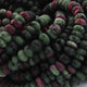 1 Strands Ruby Zoisite Faceted Rondelles- Ruby Faceted Rondelles 8mm 10 Inches BR0752 - Tucson Beads