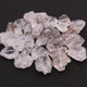 9 Pcs  AAA White Herkimer Diamond Quartz Nuggets Beads -11mmx7mm- 17mmx11mm- BDU122 - Tucson Beads