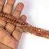 1 Long  Strand Chocolate Moonstone Smooth Rondelles  - 9mmx6mm-6mmx4mm  -18 Inches BR2610