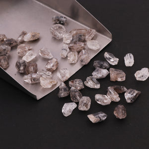 10 Pcs  AAA White Herkimer Diamond Quartz Nuggets Beads - 8mmx6mm- 10mmx5mm- BDU119 - Tucson Beads