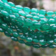 1 Strand Finest Quality Green onyx Faceted Oval Shape Briolettes -  10mmx9mm-15mmx9mm 7.5 Inches BR582 - Tucson Beads