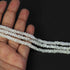 1 Strand White  Labradorite Faceted Rondelles -   4mm-5mm -12.5 Inches BR2700