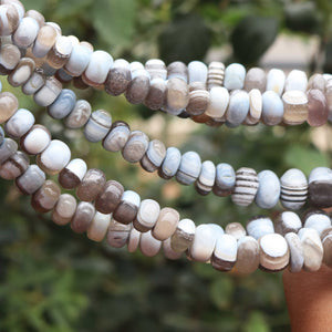 1  Long Strand Bolder Opal Smooth Rondells -Round  Shape  Rondells 8 mm-11mm-16 Inches BR02470 - Tucson Beads