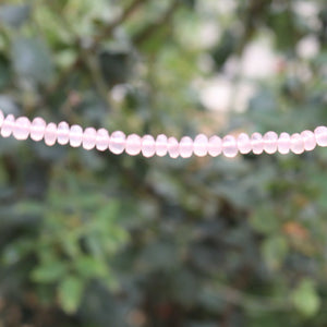 1 Strand Rose Quartz  Faceted Rondelles - Rose Quartz Rondelles Beads 6mm 11 inch BR269 - Tucson Beads