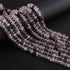 1 Strand Black Rutile Smooth Rondelles - Rutile Rondelles Beads -6mm -12.5 Inches BR01091