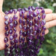 1 Strand Finest Quality Amethyst Faceted Oval Shape Briolettes - Amethyst  Oval Shape Briolettes 10mmx9mm-21mmx9mm 10.5 inches BR591 - Tucson Beads