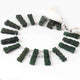 1 Strand Green Agate Fancy Shape Faceted Briolettes - Green Agate Beads - 9 Inches 19mmx10mm-25mmx11mm BR4061 - Tucson Beads