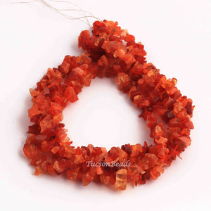 1 Long Strand Carnelian Faceted Briolettes - Assorted Shape Briolettes 2mx1mm-18 Inches BR2922 - Tucson Beads
