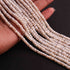 1  Strand White Silverite Faceted Rondelles  - Gemstone Rondelles - 4mm-5mm - 13 Inches BR01102