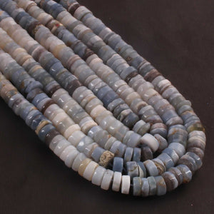 1  Strand  Natural Boulder Opal Smooth Heishi Tyre Shape Gemstone Beads,  Boulder Opal Plain Tyre Rondelles Beads,7mm-9mm 16 Inches BR02808 - Tucson Beads
