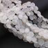 1 Strand White Moonstone Faceted Briolettes - White Moonstone Faceted Heart Shape  Briolettes 9mm 8 Inches BR0652