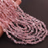 440 Carats 7 Strands Of Genuine Rose Quartz Necklace - Smooth Oval Beads - Rare & Natural Necklace - Stunning Elegant Necklace SPB0236