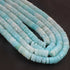 1  Strand  Natural Peru Opal Smooth Heishi Tyre Shape Gemstone Beads,  Peru Opal Plain Tyre Rondelles Beads,-8mm - 16 Inches BR02810