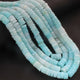 1  Strand  Natural Peru Opal Smooth Heishi Tyre Shape Gemstone Beads,  Peru Opal Plain Tyre Rondelles Beads,-8mm - 16 Inches BR02810 - Tucson Beads