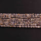 1 Strand Black Rutile Smooth Rondelles - Rutile Rondelles Beads - 4mm- 5mm -13 Inches BR01104 - Tucson Beads