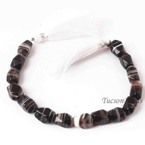 1 Strand Black Boluder Opal Faceted Briolettes - Fancy Shape 12mmxmm8-13mmx9mm - 7 Inches BR20551 - Tucson Beads