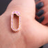 1 Pc Pink Color Designer Enamel Carabiner - 925 Sterling Vermeil- Enamel Lock 26mmx11mm CB070