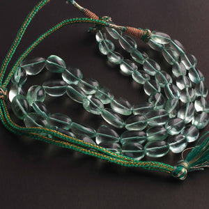 670 Carats 2 Strands Of Genuine Green Fluorite Necklace - Smooth Assorted Beads - Rare & Natural Necklace - Stunning Elegant Necklace SPB0230 - Tucson Beads