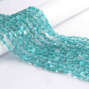 1 Strand Apatite Smooth Oval Briolettes - Apatite Oval Shape - 5mm-6mm -13.5 Inches BR1109 - Tucson Beads
