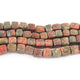1 Strand Unakite Faceted Cube Beads- Faceted Cube beads 6mm-7mm 8 Inches BR1903 - Tucson Beads