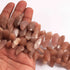 1 Strand Peach Moonstone Faceted Briolettes  - Moonstone  Briolettes  25mmx11mm-17mmx9mm -8.5 Inches BR2703