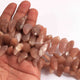 1  Strand Peach Moonstone Faceted Briolettes  - Moonstone  Briolettes  25mmx11mm-17mmx9mm -8.5 Inches BR2703 - Tucson Beads