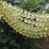 1 Strand Lemon Quartz  Faceted  Round Balls beads - Gemstone ball Beads   9mm-10mm 8 Inches BR225