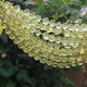1 Strand Lemon Quartz  Faceted  Round Balls beads - Gemstone ball Beads   9mm-10mm 8 Inches BR225 - Tucson Beads