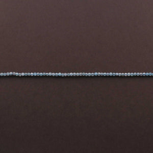 5 Strands Aquamarine  Gemstone Balls, Semiprecious beads  Long- Faceted Gemstone Jewelry 2mm 13 Inches RB208 - Tucson Beads