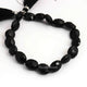 1 Strand Black Onyx  Faceted Briolettes -Oval Shape  Briolettes 12mmx9mm-8 Inches BR2909 - Tucson Beads