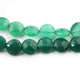 1  Strand Green Onyx Faceted   Briolettes -Coin Shape  Briolettes  10mm-8 Inches BR808 - Tucson Beads