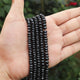 1 Strands Black Spinel  Faceted Rondelles , Gemstone Rondelles - 6mm -13 inche BR246 - Tucson Beads