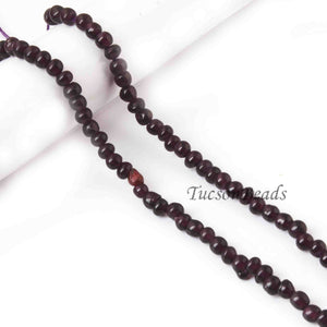 1 Strand Amethyst Smooth Roundels- Round Shape Briolettes 5mm 7.5 Inches BR3007 - Tucson Beads