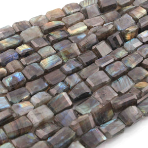 1 Strand Labradorite Faceted Briolettes -Tumble Shape Briolettes - 12mmx8mm-16mmx11mm- 10.5 Inches BR01280 - Tucson Beads