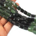 1 Strand Serpentine Briolette Beads, Chicklet Shape Faceted Beads, Gemstone Briolettes 13mmx9mm-8mmx7mm - 8 Inches BR2010