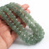 620 Carats 2 Strands Genuine Green Strawberry Carved Watermelon Beads, Pumpkin Beads Necklace - Kharbuja Shape Beads - Jewelry DIY Necklace SPB0201