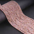 AAA Pink Opal  Micro Faceted 3mm  Beads -RB0281