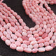 1 Strand Pink  Opal Smooth Tumble Shape Beads,  Plain Nuggets Gemstone Beads 10mmx10mm-17mmx10mm 13 Inches BR02834 - Tucson Beads