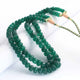505 Carats 2 Strands Genuine Green Onyx Carved Watermelon Beads, Pumpkin Beads Necklace - Kharbuja Shape Beads - Jewelry DIY Necklace SPB0200 - Tucson Beads