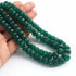 505 Carats 2 Strands Genuine Green Onyx Carved Watermelon Beads, Pumpkin Beads Necklace - Kharbuja Shape Beads - Jewelry DIY Necklace SPB0200