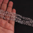 1 Strand Crystal Quartz Smooth Cube Briolettes - Plain Box Shape Briolettes 5mmx5mm-7mmx6mm -8 Inches BR2940