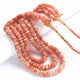 435 Carats 3 Strands Genuine Sunstone Carved Watermelon Beads, Pumpkin Beads Necklace - Kharbuja Shape Beads - Jewelry DIY Necklace SPB0217 - Tucson Beads