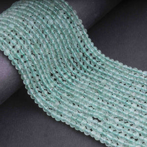 5 Strands Green Apatite Faceted  Balls Beads , Gemstone Beads,  Ball faceted beads 3mm 13 inch long strand RB0278 - Tucson Beads