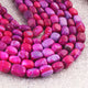 1 Strand Hot Pink  Opal Smooth Tumble Shape Beads,  Plain Nuggets Gemstone Beads 10mmx9mm-19mmx11mm 13 Inches BR02831 - Tucson Beads