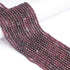 AAA Shaded Rhodonite Garnet Micro Faceted 3mm   Beads -RB0288