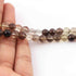 1 Strand Bio Lemon Quartz & Smoky Quartz Faceted Rondelle -Rondelle Beads 7mm-9mm 8 Inches BR863
