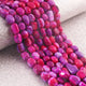 1 Strand Hot Pink  Opal Smooth Tumble Shape Beads,  Plain Nuggets Gemstone Beads 10mmx9mm-19mmx11mm 13 Inches BR02831 - Tucson Beads