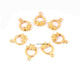 10 Pcs Designer Copper Casting Fancy Round Charm Pendant  - 24k Gold Plated  - Copper Fancy Charm Pendant 20mmx14mm GPC722 - Tucson Beads
